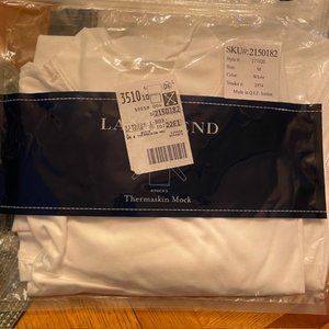 LANDS END THERMASKIN MOCK LONG SLEEVE SHIRT MEDIUM
